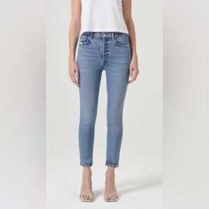 Agolde Nico high rise slim fit jeans medium wash women’s size 28